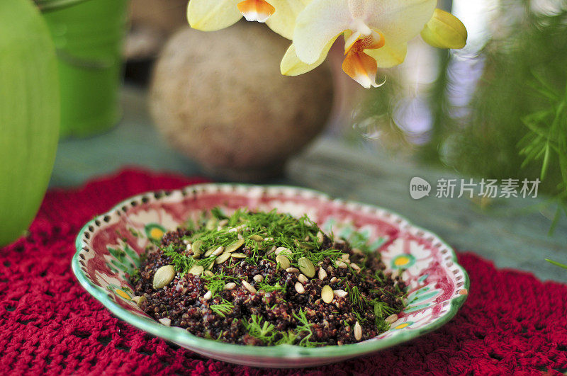 素食食物;藜麦