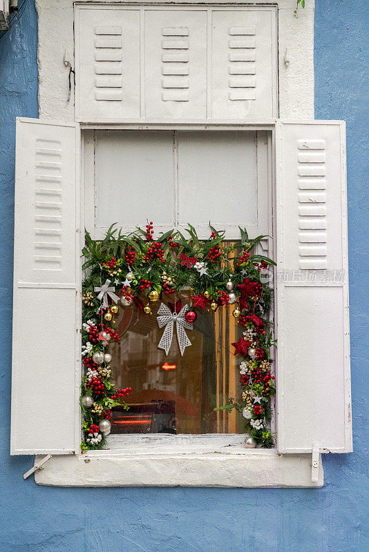 圣诞节的窗户