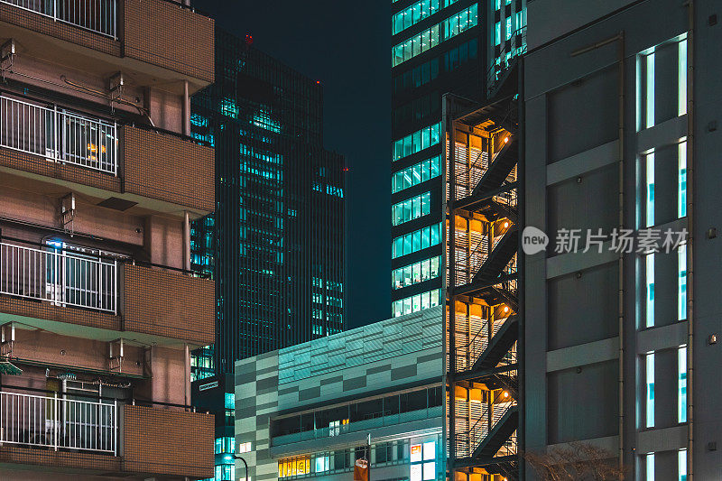 东京柴浦的夜景