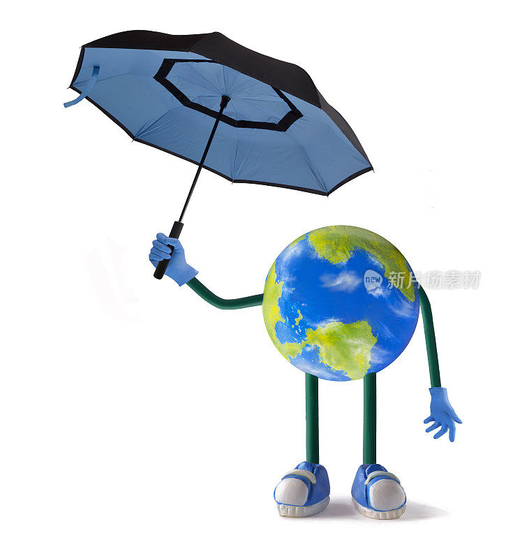 预测行星地球雨概念。