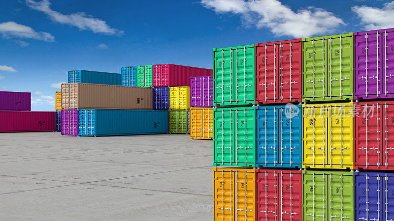 货物集装箱和全球业务物流