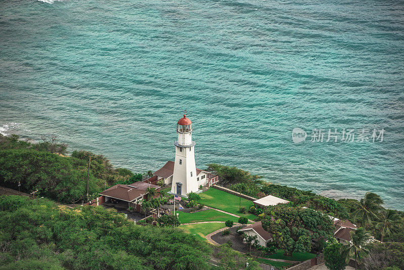 海边的钻石头灯塔