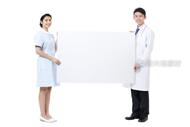 医生护士和白板