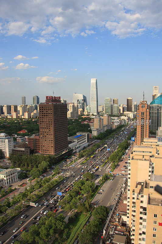 俯瞰北京长安街