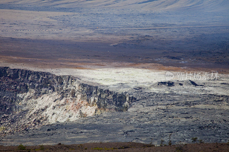 基拉韦厄火山口的硫磺田