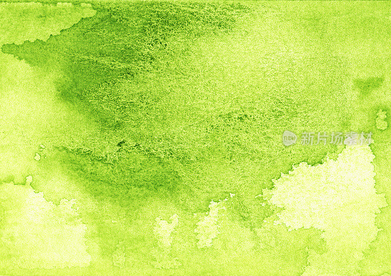 背景水彩画绿色抽象纹理