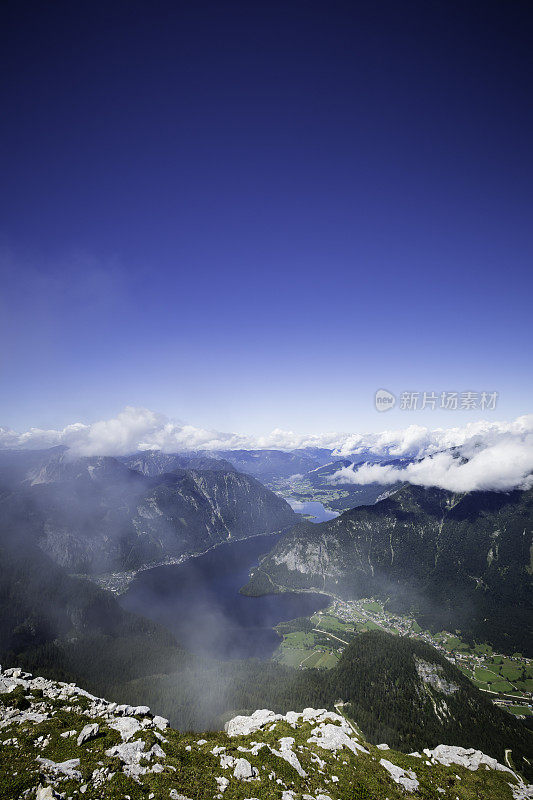 山湖全景