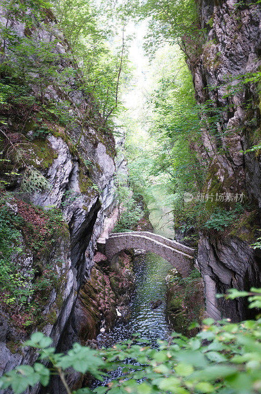 阿雷泽峡谷和瑞士汝拉河