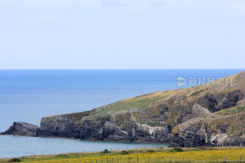 Gwbert-on-Sea在Ceredigion，威尔士