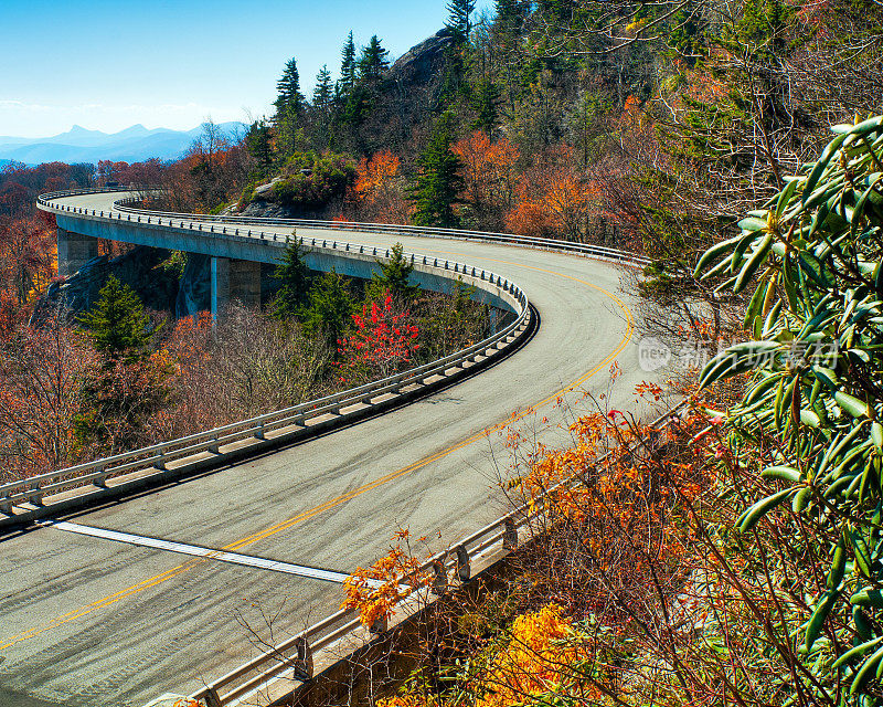 林湾高架桥，蓝岭公园路，北卡罗来纳州