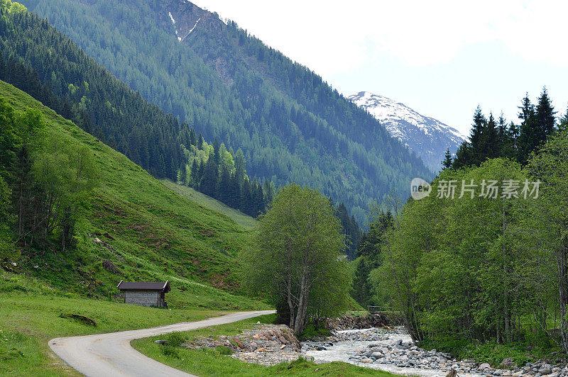 在奥地利的阿斯肖山谷