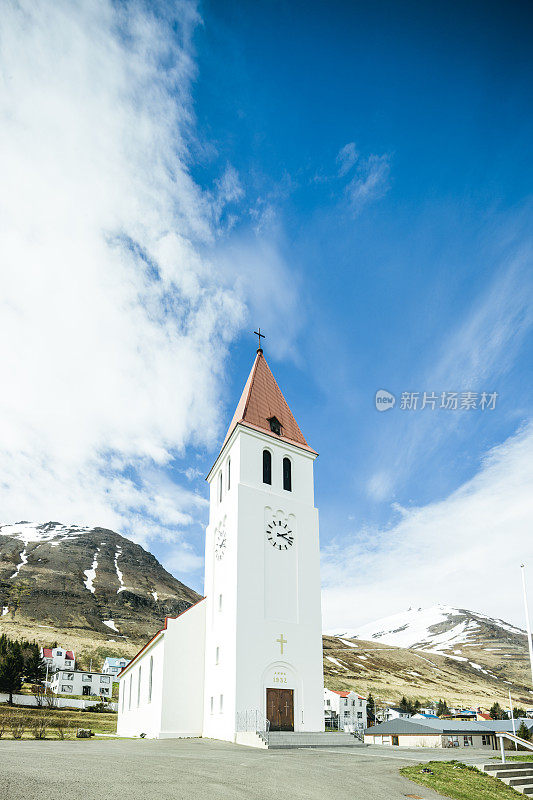 Siglufjörður教堂，冰岛中北部