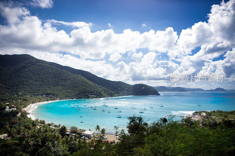 加勒比海海滩甘蔗花园湾，托尔托拉