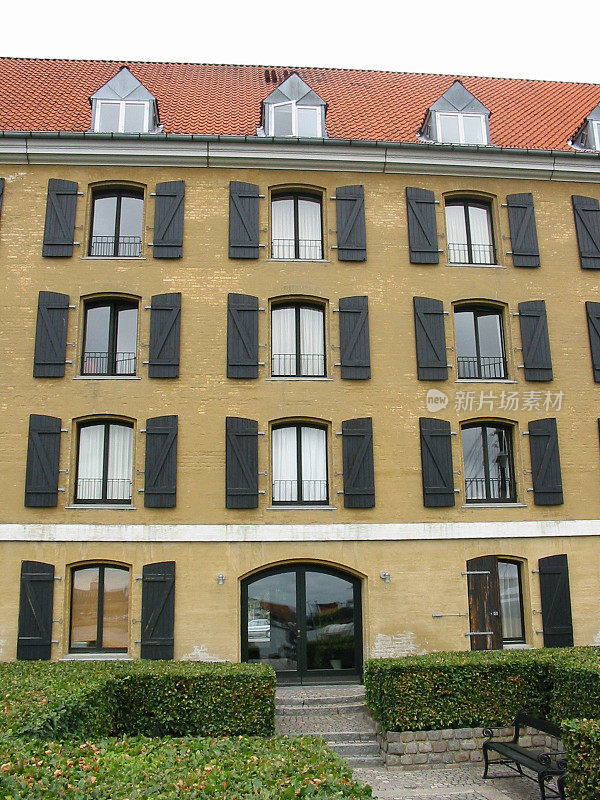 哥本哈根的公寓楼