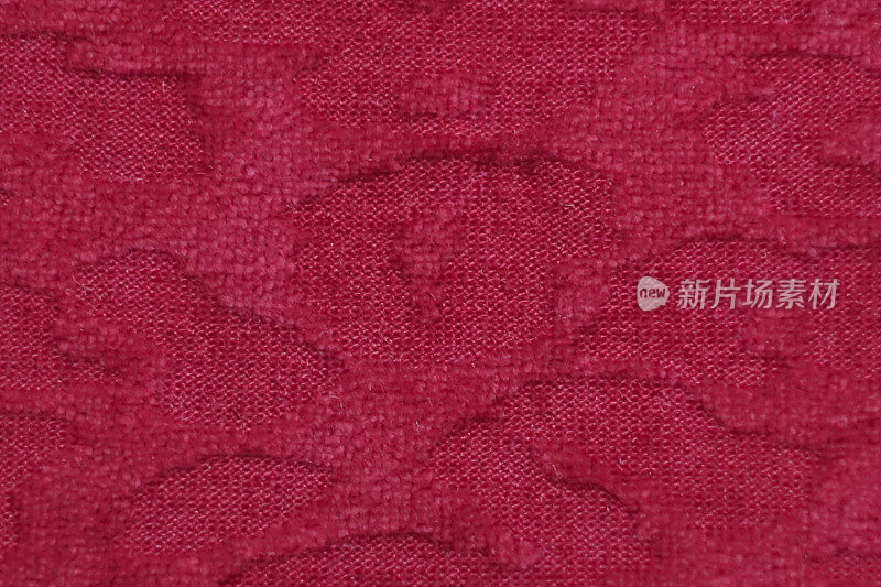 红色针织织物背景
