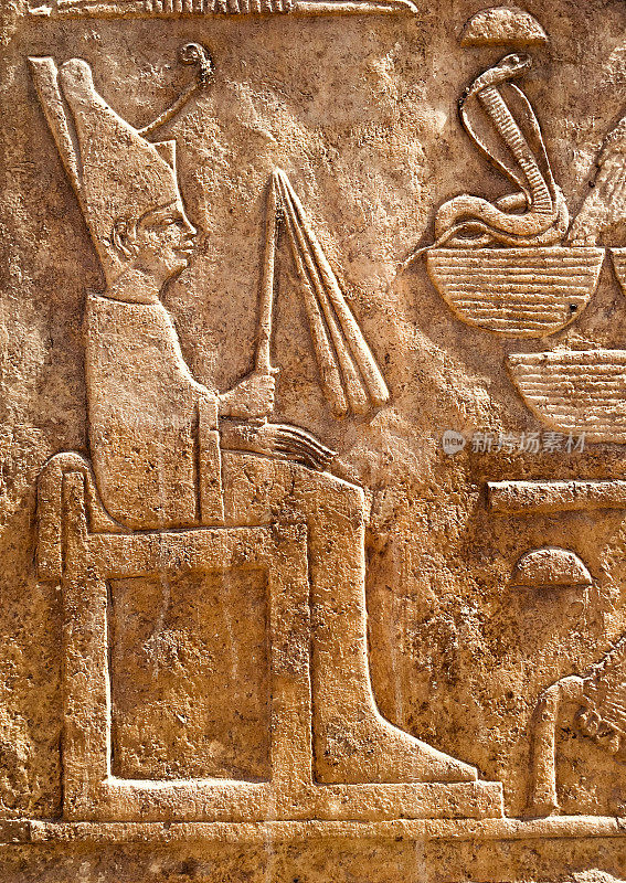 古埃及神阿蒙拉象形文字