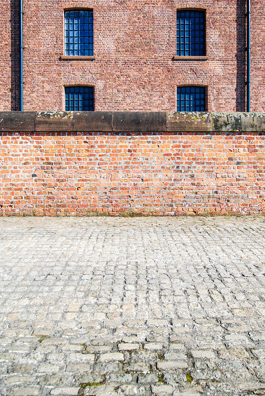 利物浦阿尔伯特码头的砖墙