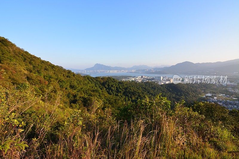 香港新界吐露港海景