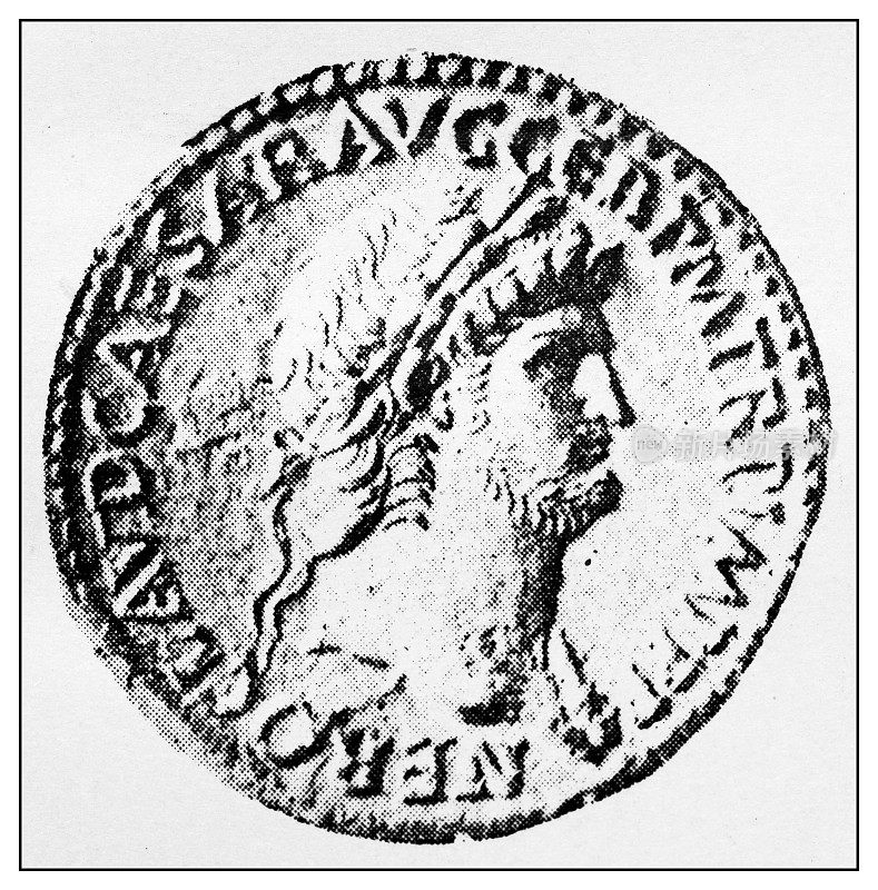 经典肖像图集-罗马:尼禄硬币