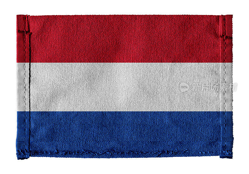 以帆布为背景的荷兰国旗
