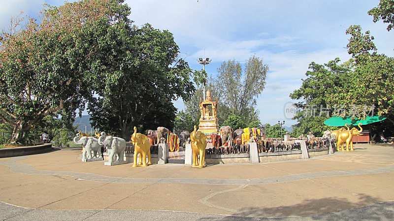 泰国的大象雕像