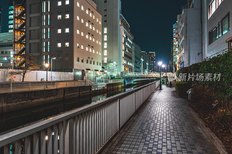 东京柴浦的夜景