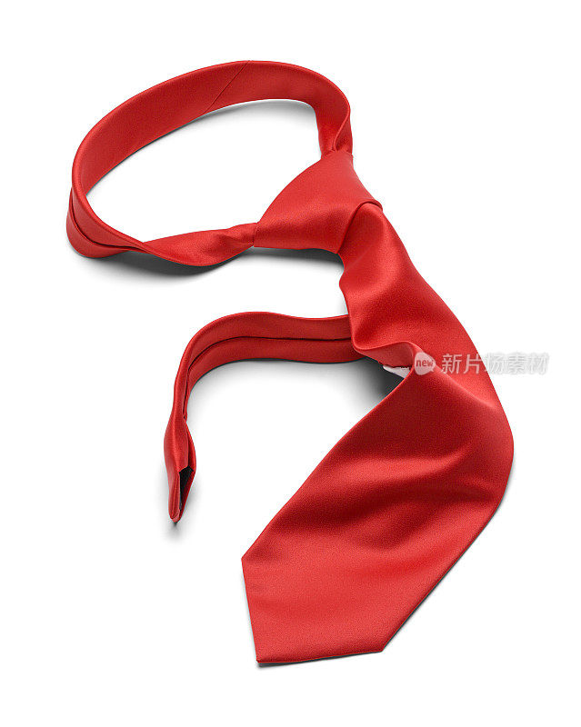 混乱的红色领带