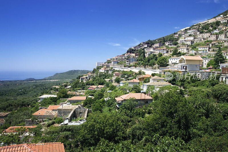 阿尔巴尼亚里维埃拉的一个村庄
