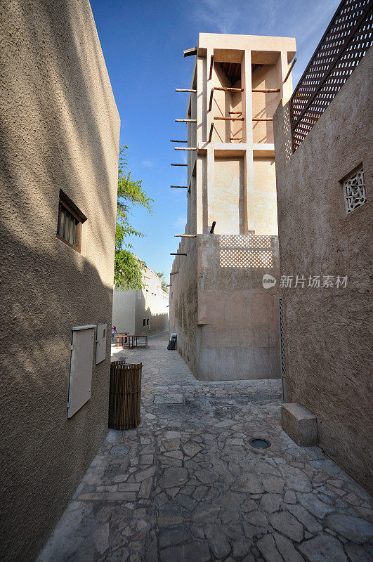迪拜老巴斯塔基亚村的街道