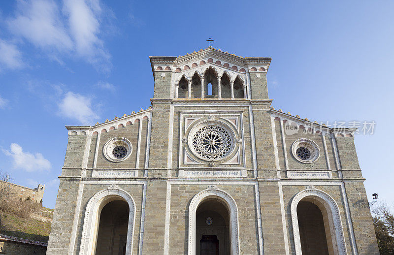 圣玛格丽塔大教堂在科尔托纳，意大利托斯卡纳