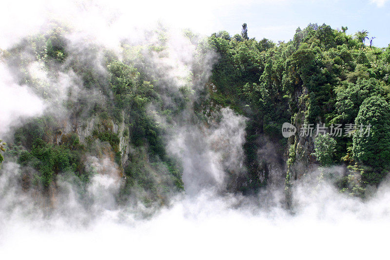 蒸汽火山湖，新西兰