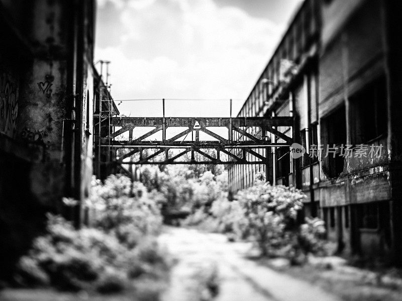 废弃的工业工厂