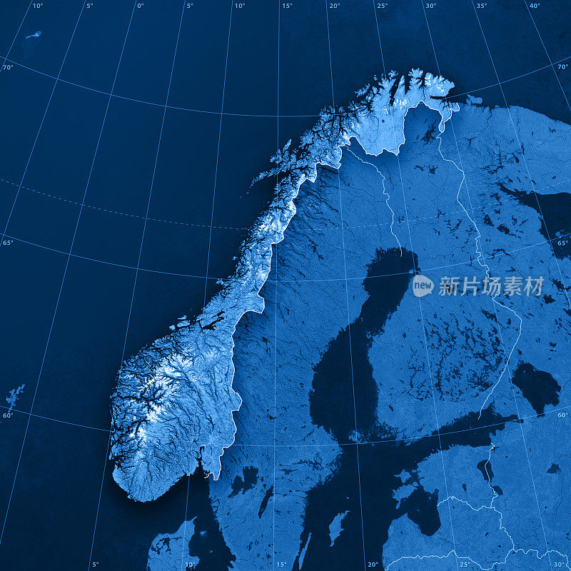 挪威地形图