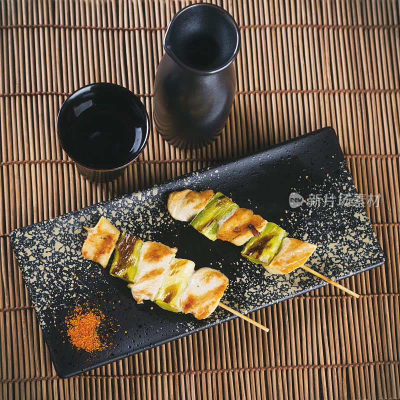 日本食品烤鸡肉串