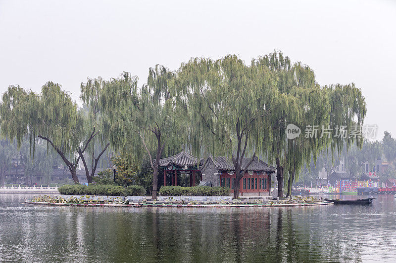 中国北京后海的游客