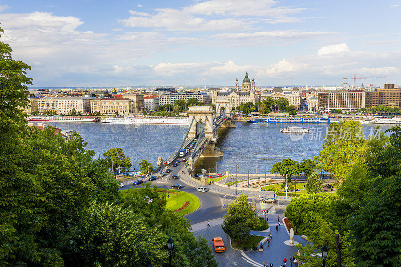 布达佩斯的斯切尼链桥。