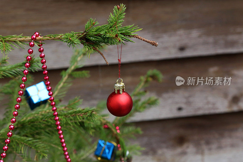 圣诞作文与装饰圣诞树的背景