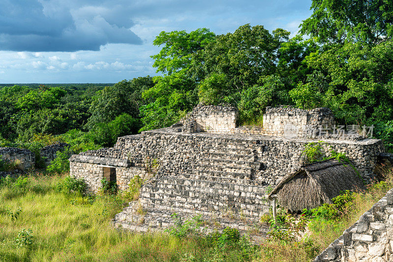 墨西哥尤卡坦半岛的埃克巴拉姆玛雅遗址