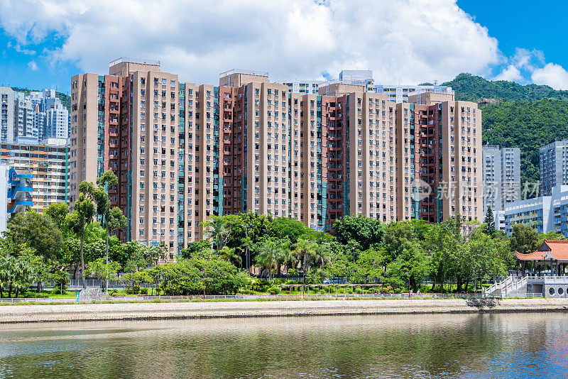 沙田区景色。香港新界