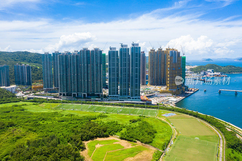 香港住宅楼宇鸟瞰图