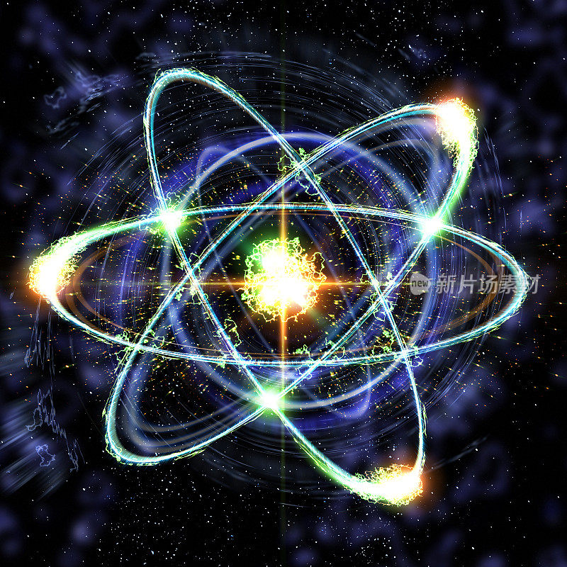 原子粒子3D插图