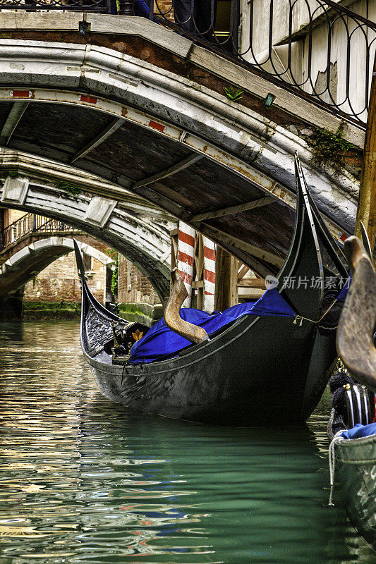威尼斯运河里的贡多拉