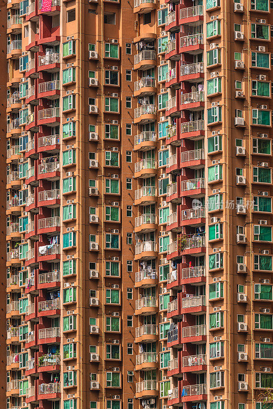 香港的高层住宅大厦