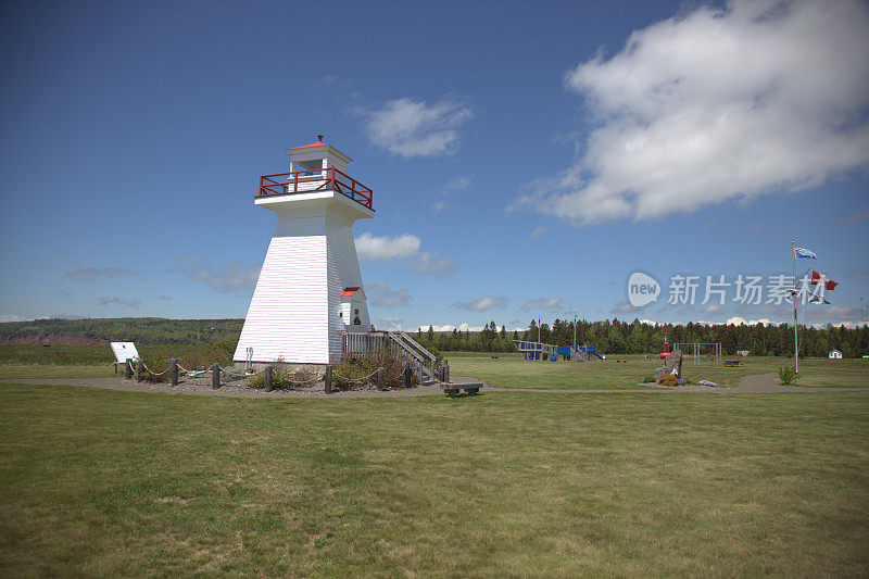 加拿大新斯科舍省五岛灯塔公园的灯塔