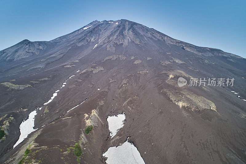 科兹尔斯基火山航拍。