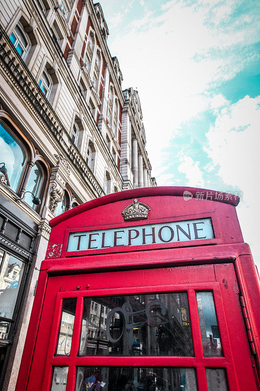 英国伦敦老式电话亭