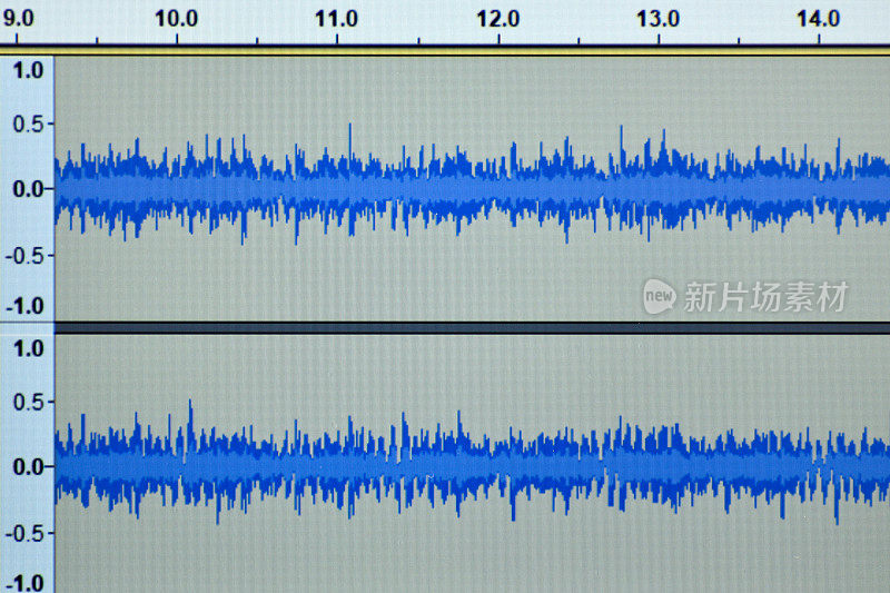 数字立体声音轨的电脑音乐软件。监控屏幕与音乐应用程序和音频波形显示，同时录制歌曲。