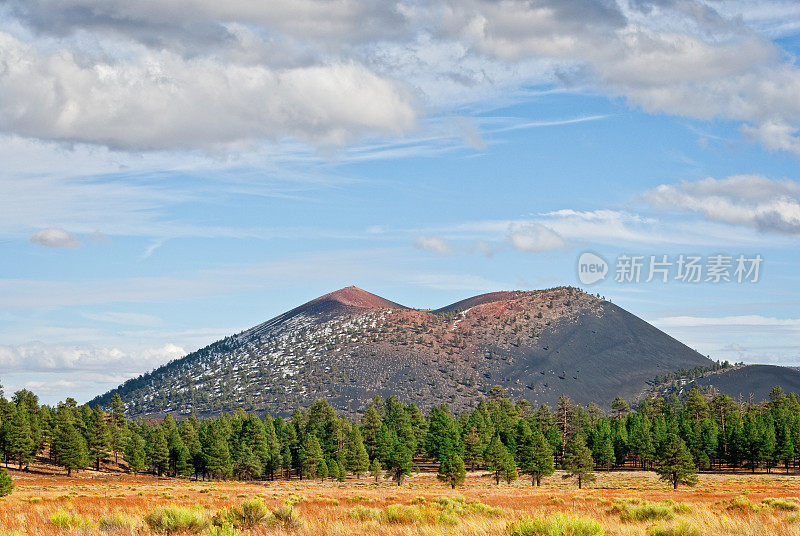 博尼托公园的日落火山口