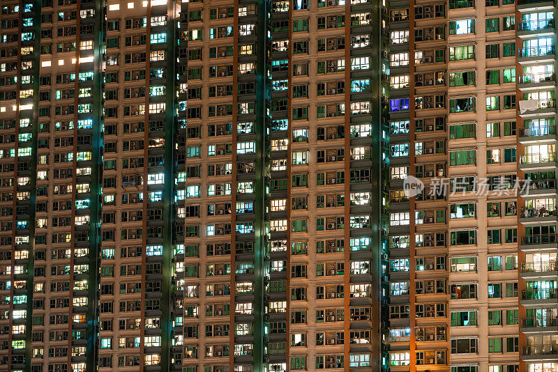 香港的高层住宅大厦