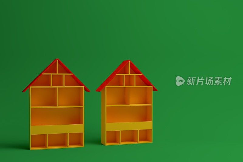 3D空书架，书架